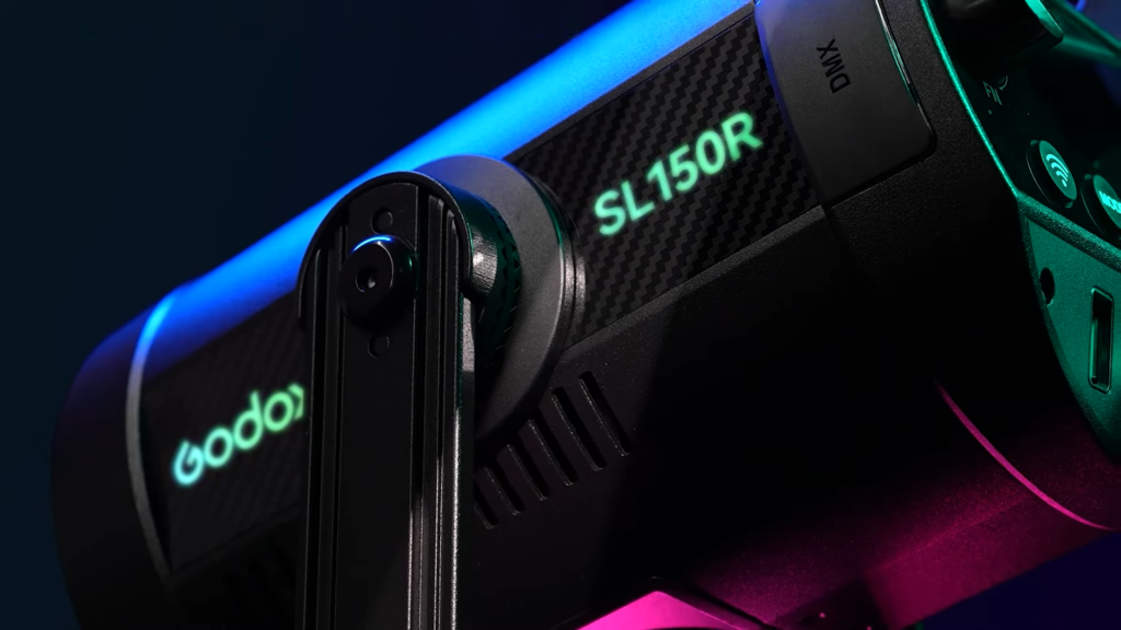 Godox SL150R RGB LED video light closeup detail