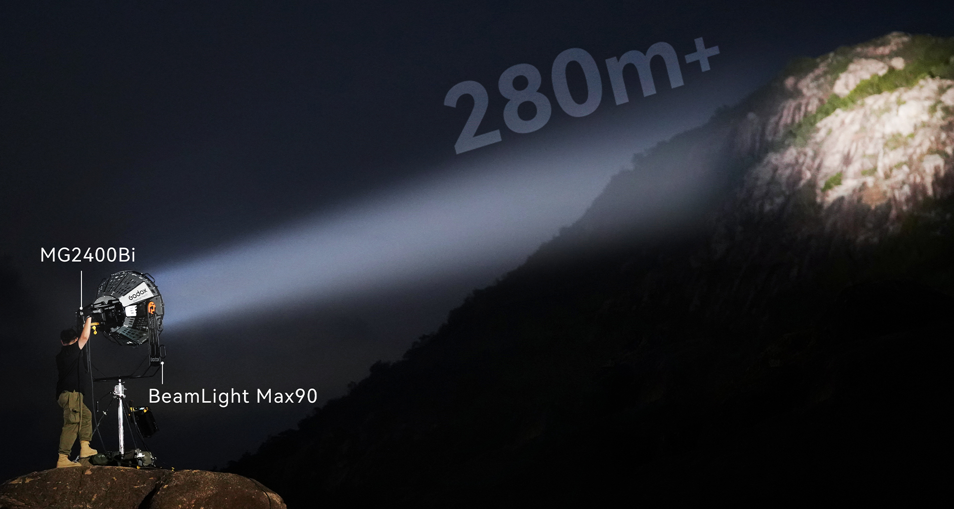 Godox BeamLight Max90 Parallel Lighting System Attachment for Video Production Light Beam Range