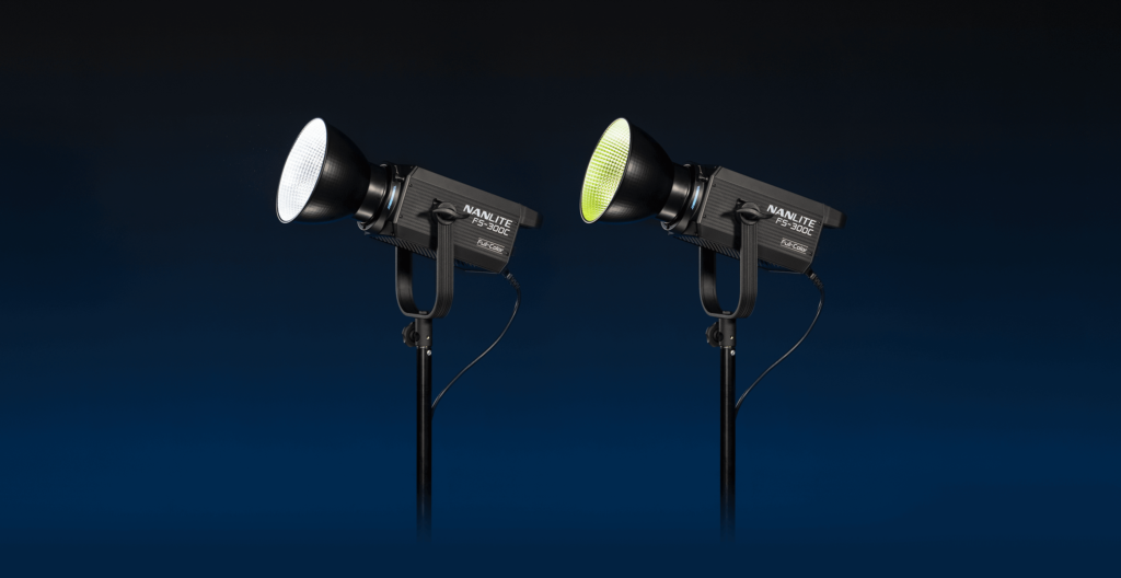 NANLITE FS-300C COB RGB Bi-Color LED video Bowens light 