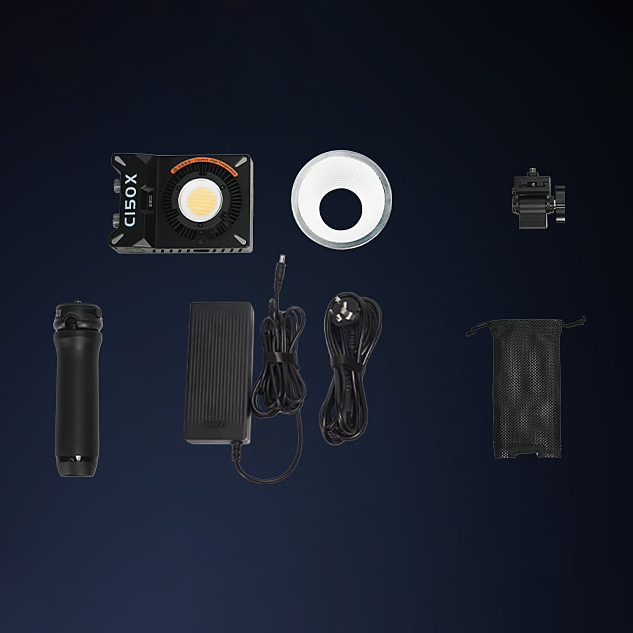 Sirui C150X compact pocket bi-color cob led light what's included in the kit