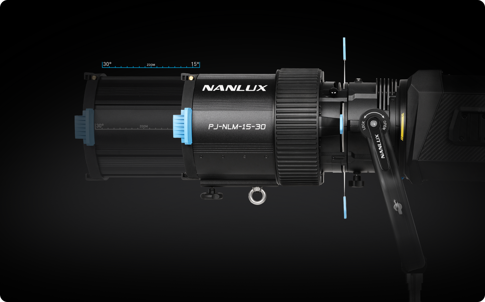 Nanlux NL Mount Projection Spotlight Attachment 15-30° for Evoke series LED
