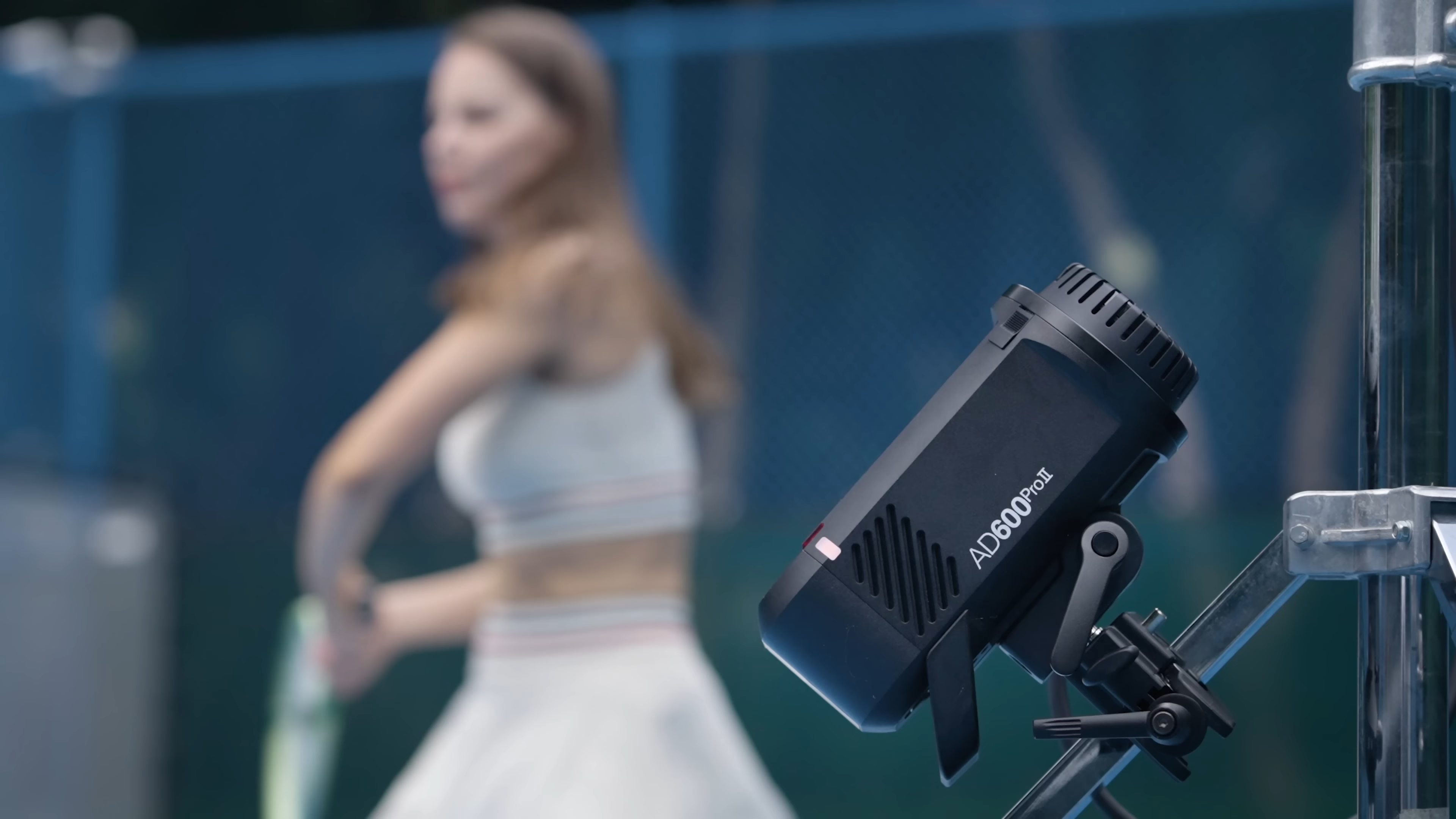 Godox AD600ProII outdoor portable flash strobe monolight in sports photoshoot