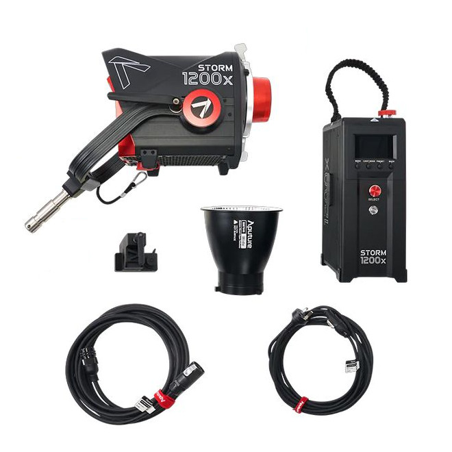 Aputure STORM 1200x bi-color cob ip65 weatherproof led light with blair five color engine what's included in the kit