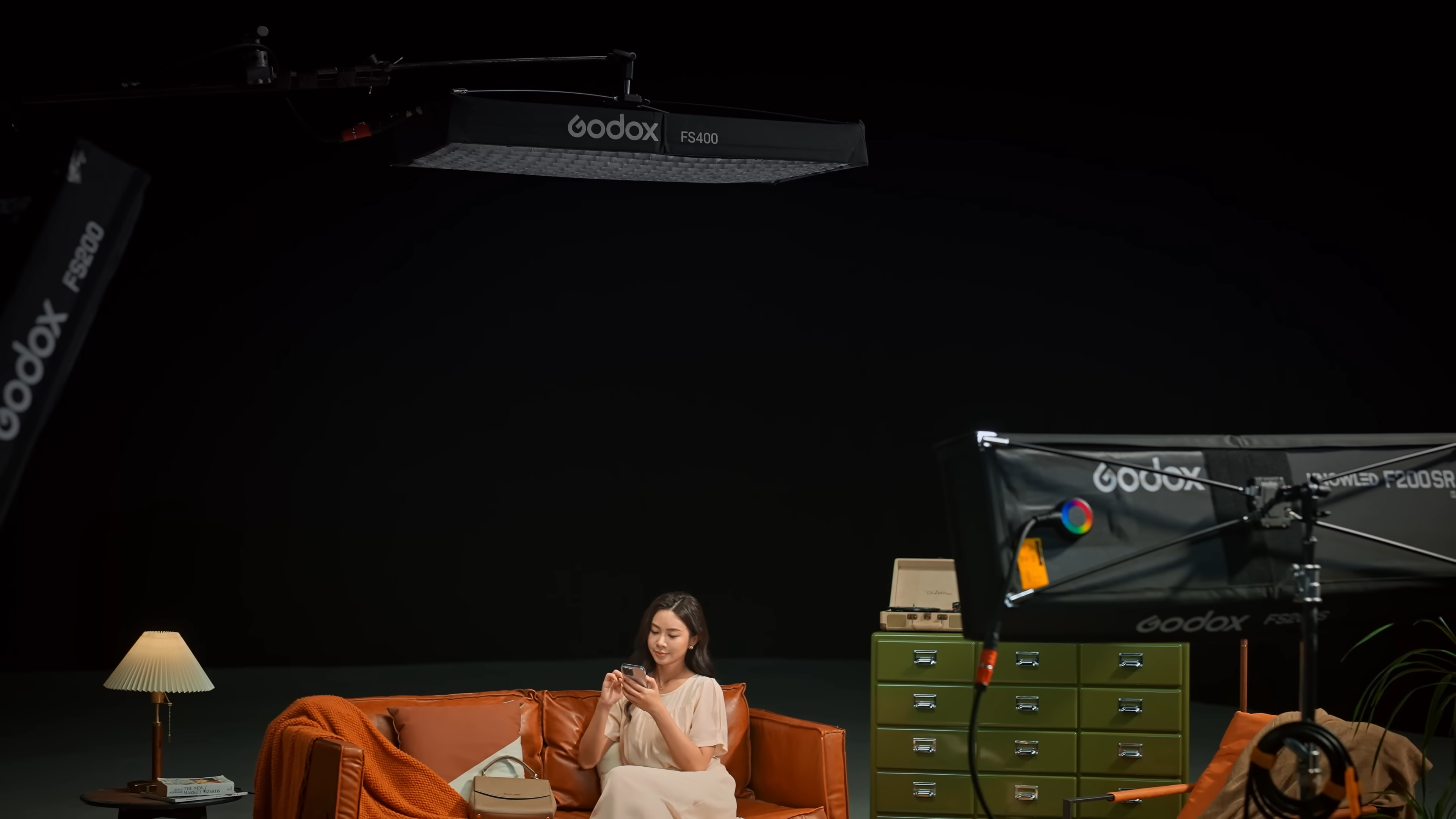 Godox KNOWLED F100R F200R F200SR F400R F800R full color flexible RGB LED panel mat light