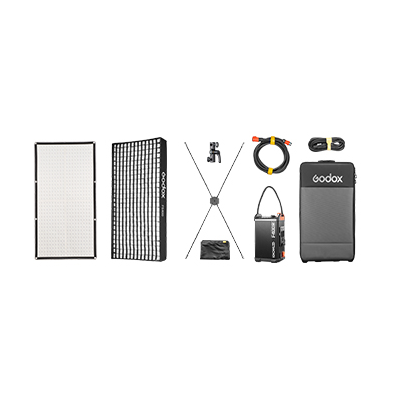 Godox KNOWLED F400R full color flexible LED panel mat lights what's included in the kit