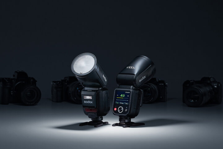 Godox V100 100 Ws ttl round head on camera flash flashgun